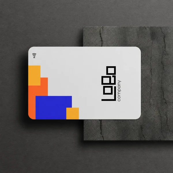 NFC Business Card σε πλάγια όψη