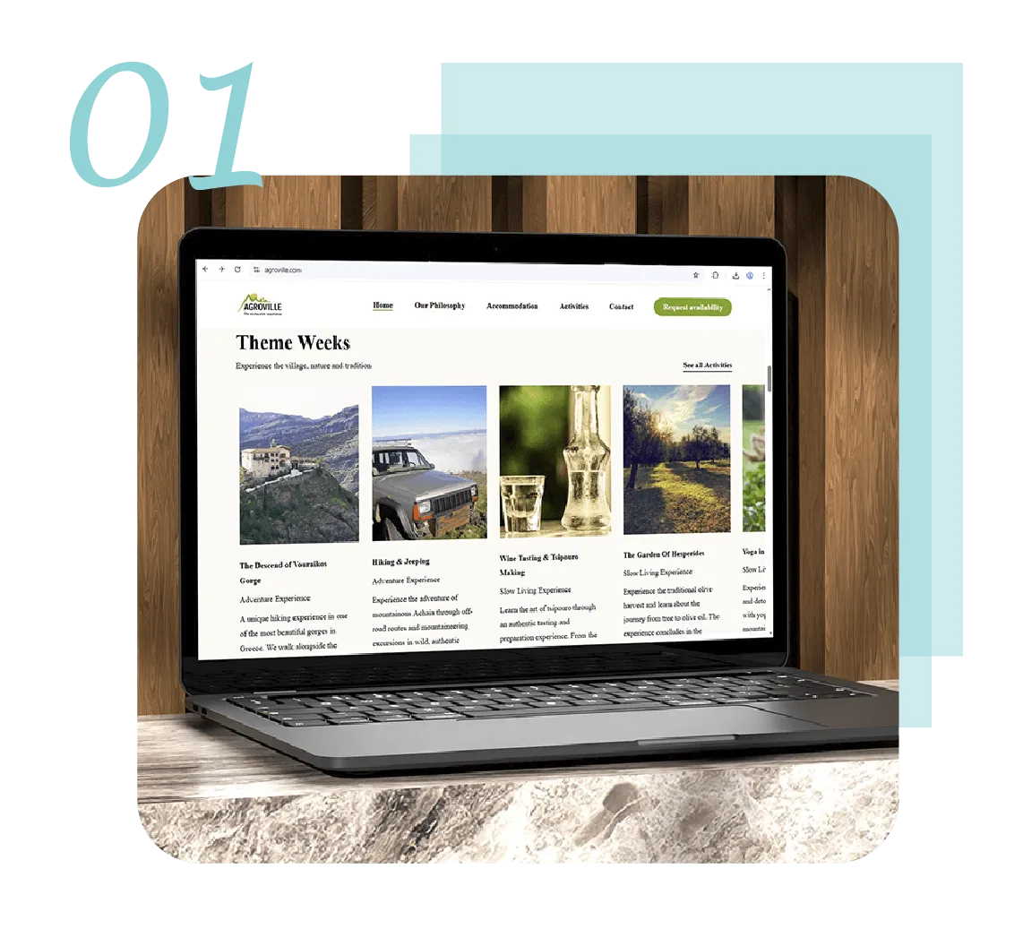 Η παρουσίαση Theme Weeks και δραστηριοτήτων στο Agroville website