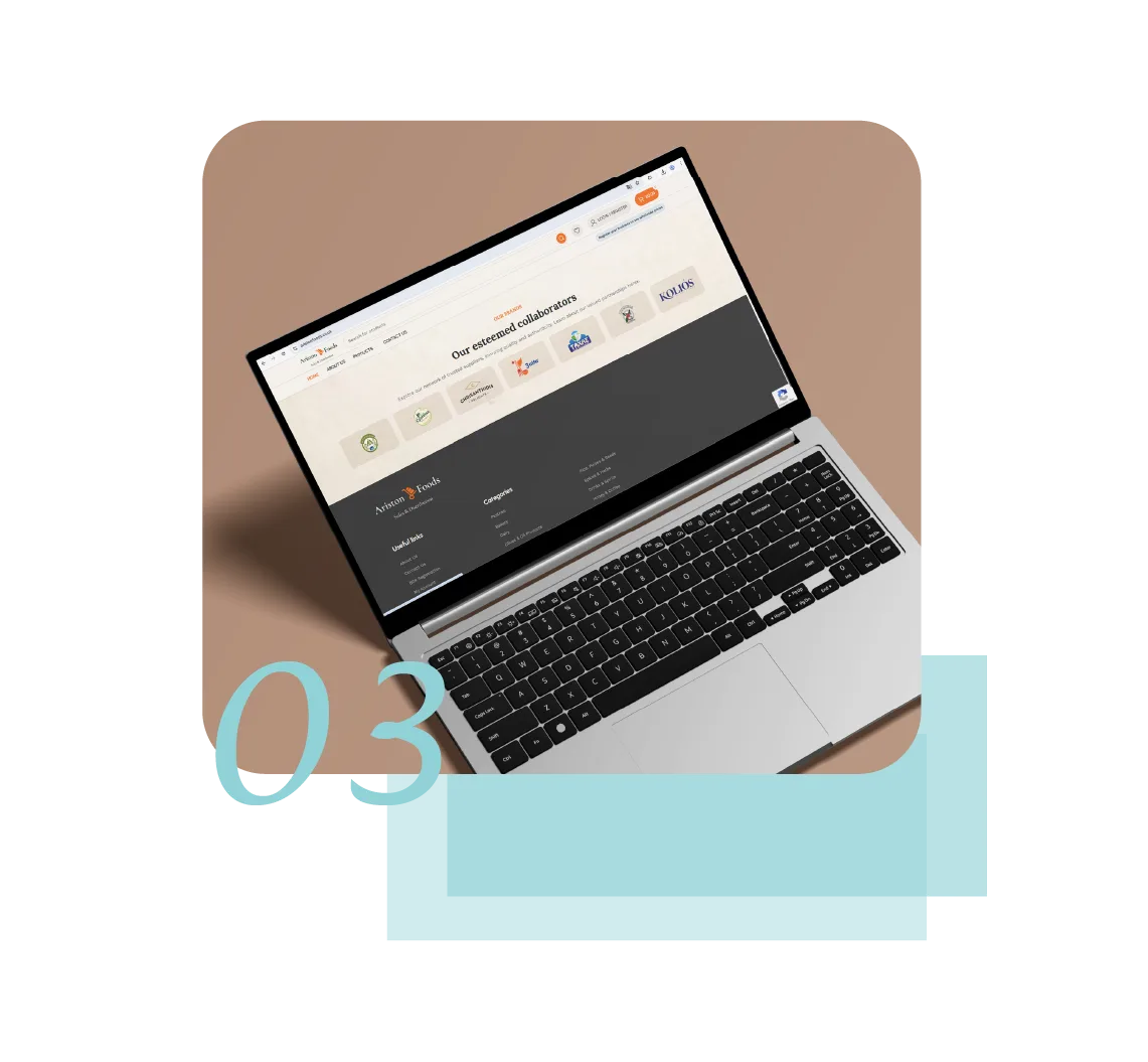 Responsive B2B παραγγελία Ariston Foods