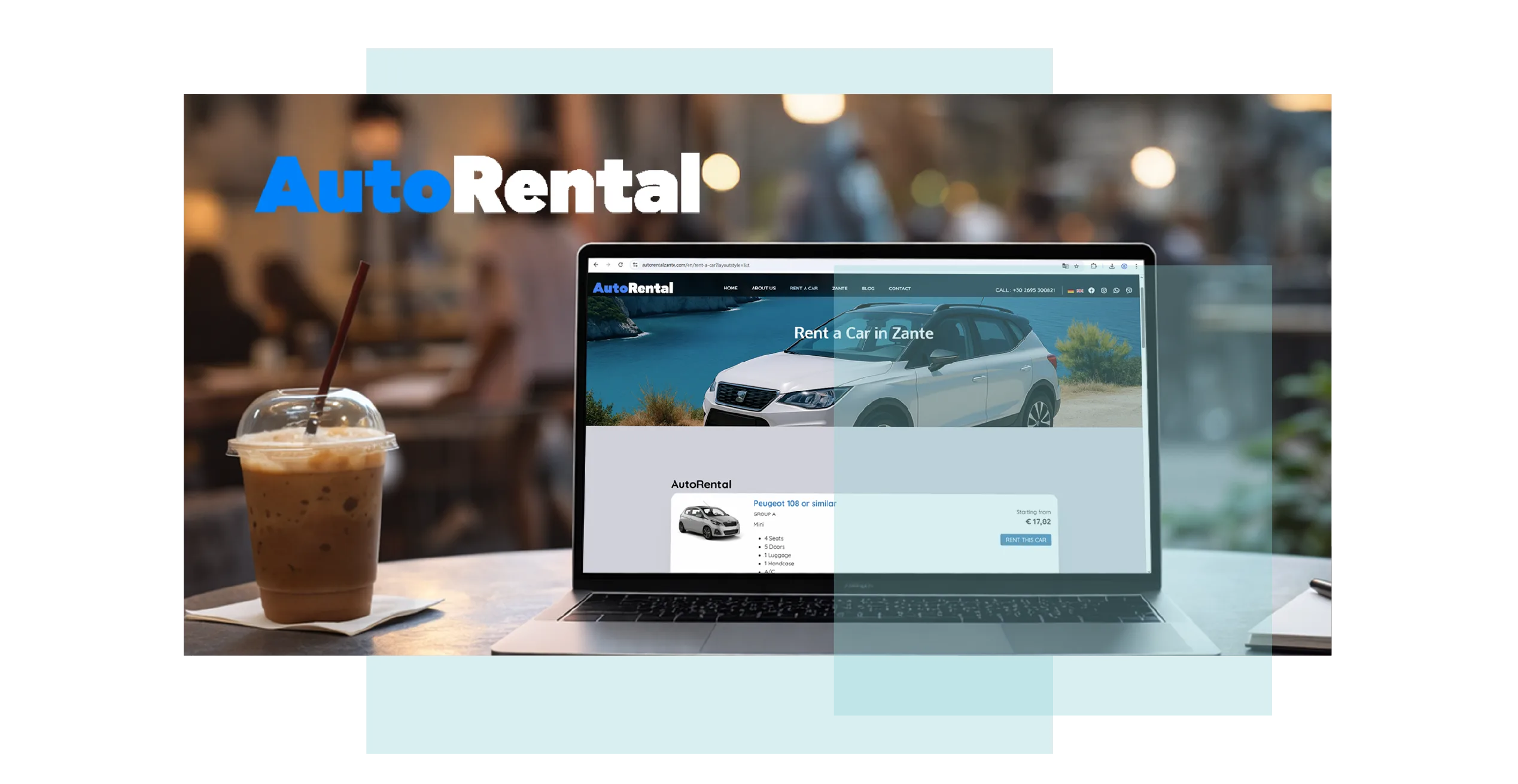Autorental Zante fleet search and presentation
