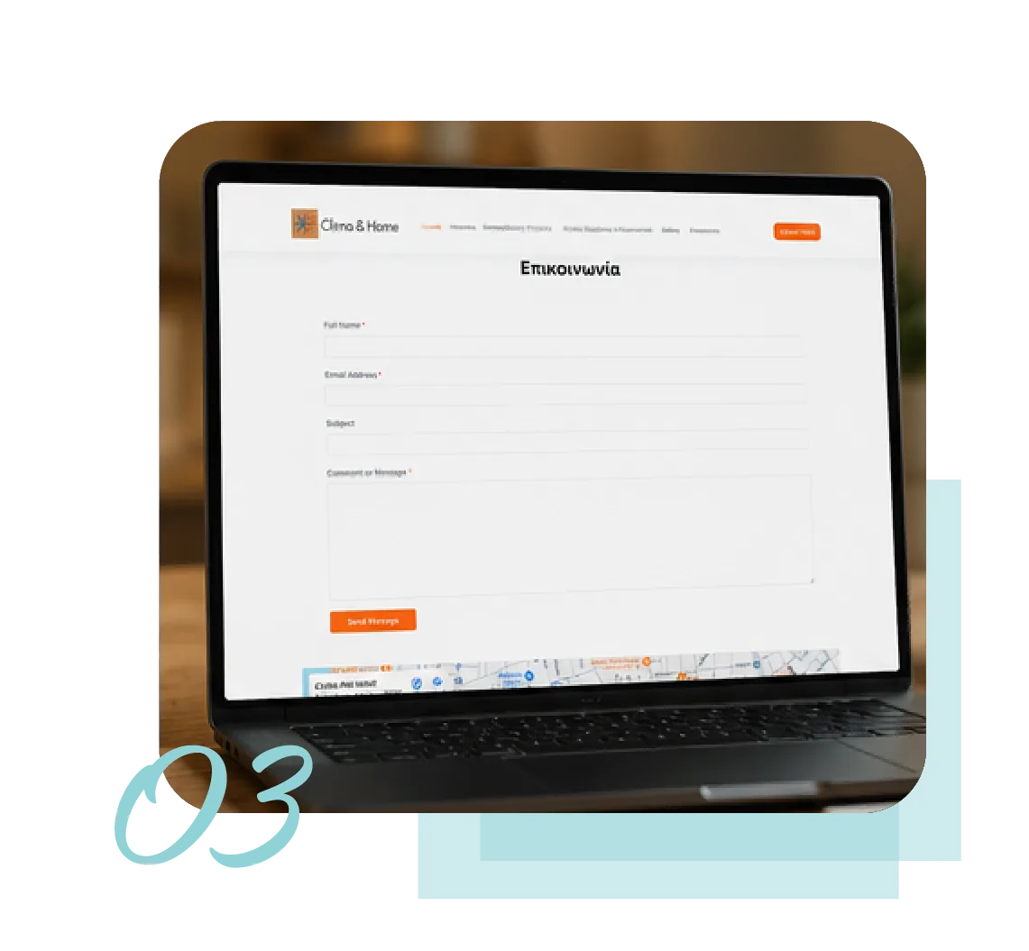 Clima & Home quote form and local contact journey