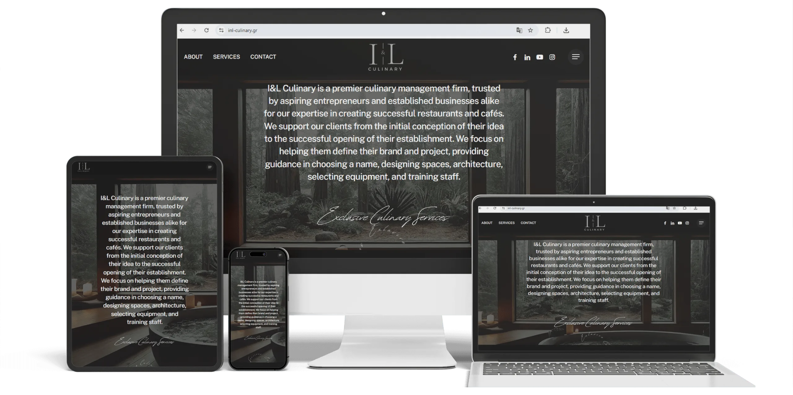 I and L Culinary consulting website