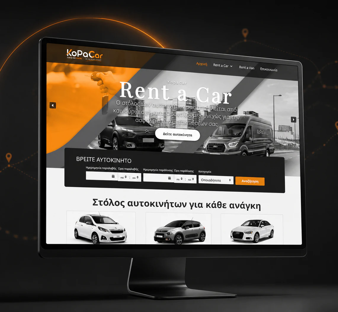 KopaCar vehicle search and fleet categories