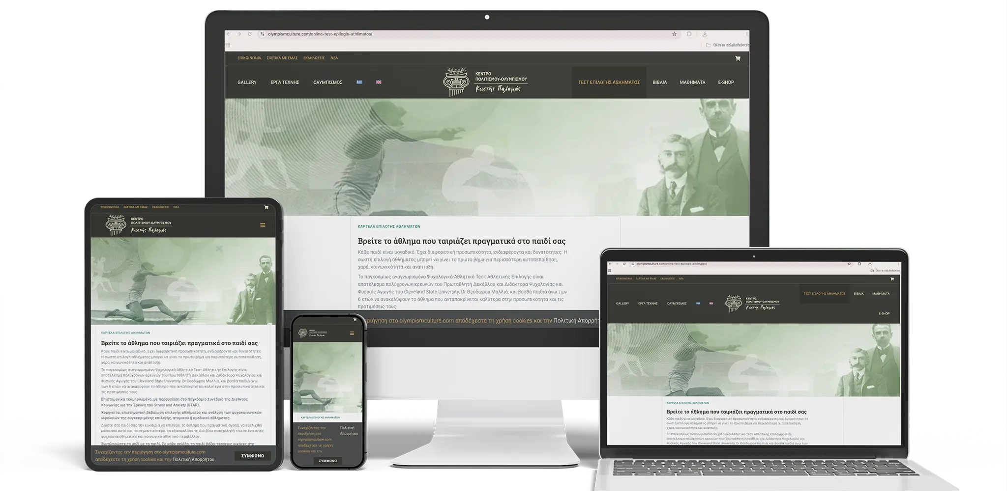 The custom visual sport selection application for Olympism Culture