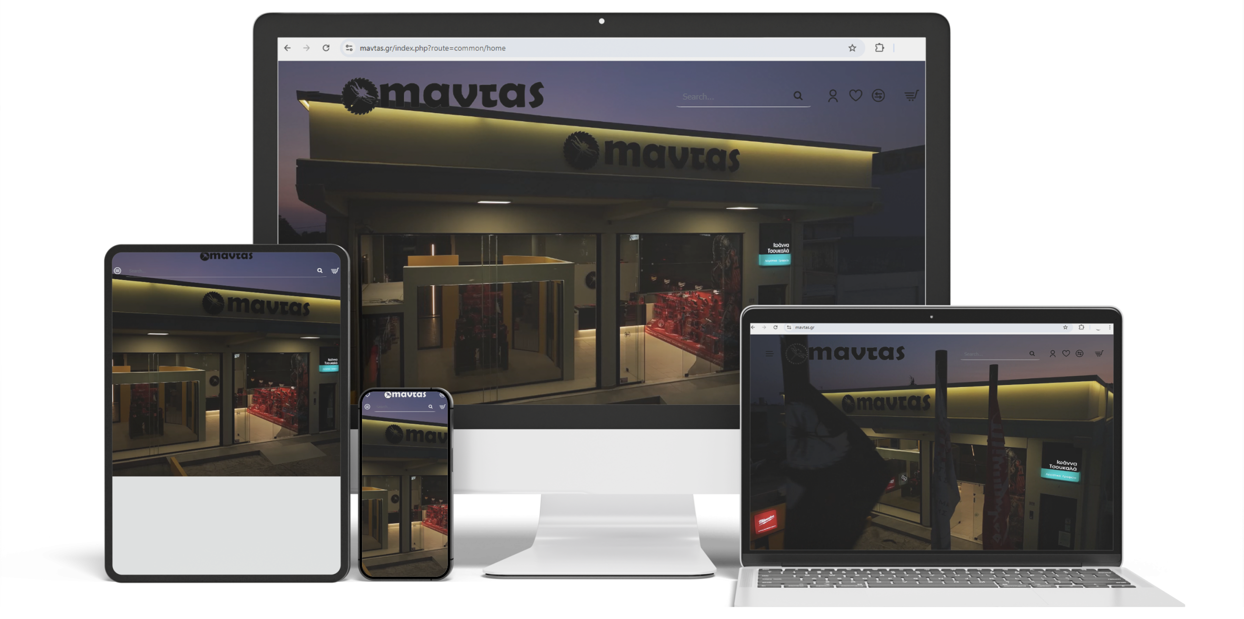 κατασκευη eshop mavtas