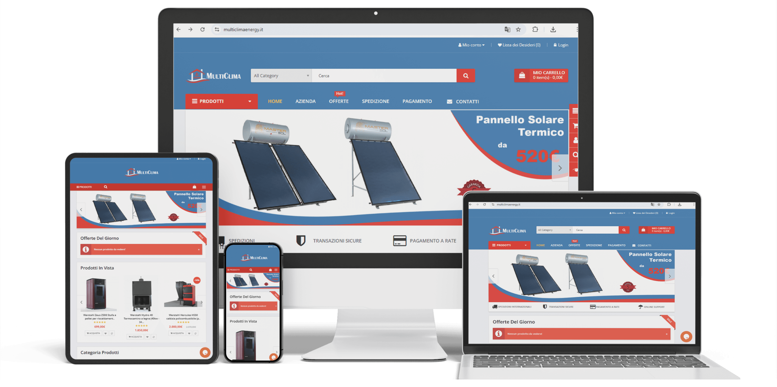 Κατασκευή opencart ιταλικό multiclima