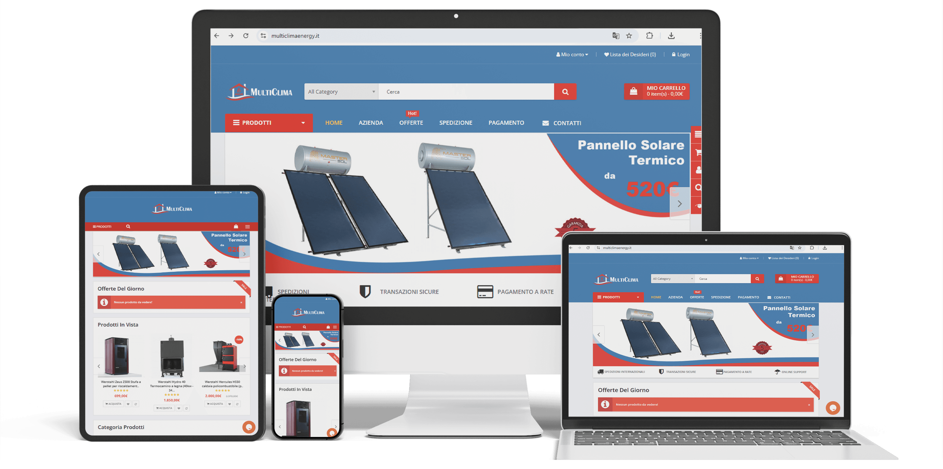 Κατασκευή opencart ιταλικό multiclima